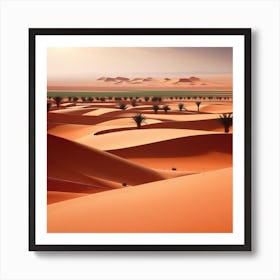 Desert Landscape - Desert Stock Videos & Royalty-Free Footage 12 Art Print