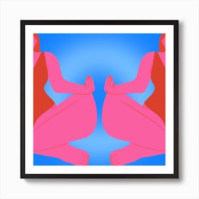 Namaste Square Art Print