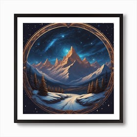 Night In The Mountains 11 Art Print