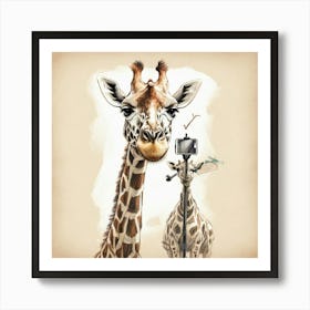 Giraffes 6 Art Print