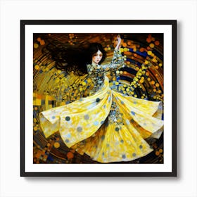 Serbian Dancing Lady - Dance Magic Art Print