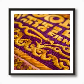 Moroccan Embroidery Art Print