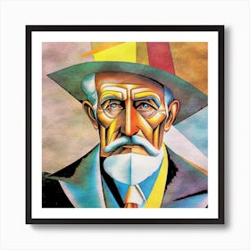 Portrait of old man Art Print