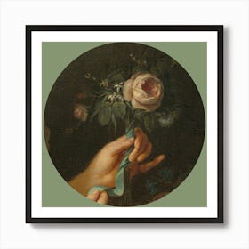 oil painting of roses Art Print