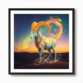 Zodiac Ram 30 Art Print