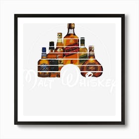 Malt Whiskey Funny Gift Idea Pun Parody Art Print