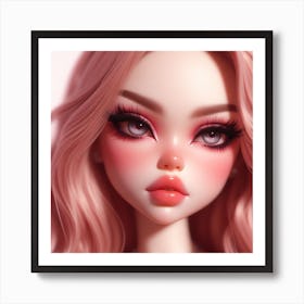 Pink Doll Art Print