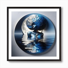 Blue Moon Art Print