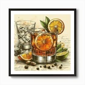 Tequila Art Print