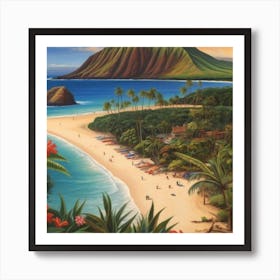 Hawaiian Beach 10 Art Print