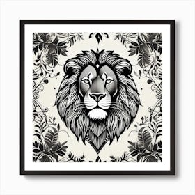 Lion Head 32 Art Print