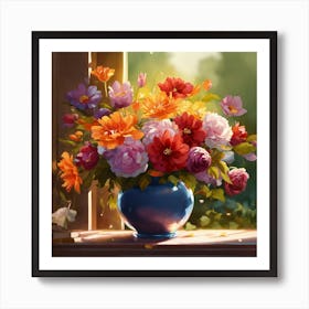 Flowers In A Vase 1 Art Print