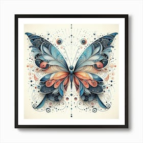 Modern Butterfly Art Art Print