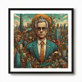 Man In The City Art Print