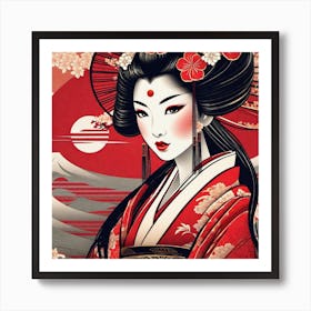 Geisha 151 Art Print