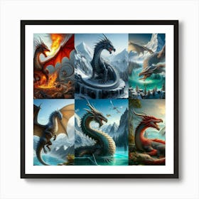 Dragons Art Print