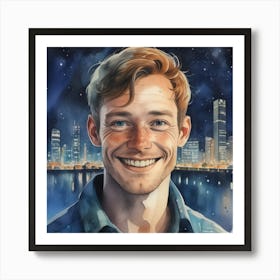 Frecklesman1 1 Art Print