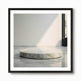 Round Marble Table 5 Art Print