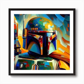 Boba Fett Paint Layers Star Wars Art Print Art Print