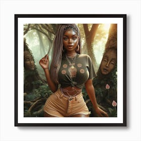 Sexy African Woman Art Print