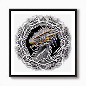Black Dragon Art Print