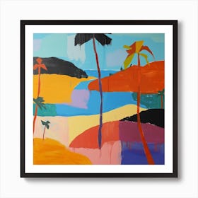 Abstract Travel Collection Dominican Republic 2 Art Print