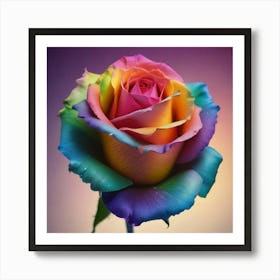 Rainbow Rose 7 Art Print