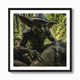 Troll In The Woods Art Print