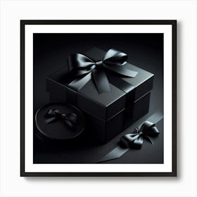 Black Gift Box 1 Art Print