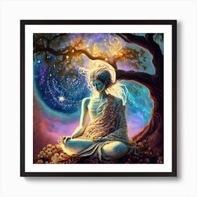 Buddha meditation #3 Art Print