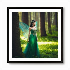 Fairy In The Forest 3 Art Print