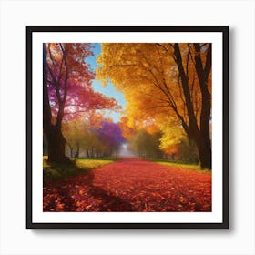 Autumn Leaves Art Print