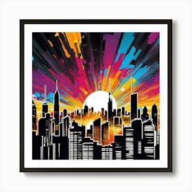 New York City Skyline 48 Art Print