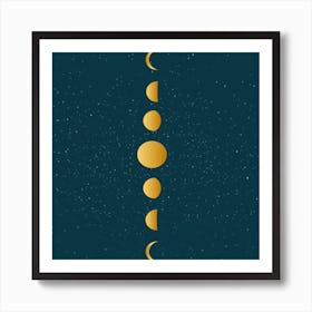 Phases Of The Moon 2 Art Print