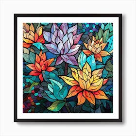 Stained Glass Art Art Print