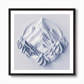 Firefly An Illustration Of A Beautiful Majestic Cinematic Tranquil Mountain Landscape In Neutral Col 2023 11 23t000952 Art Print