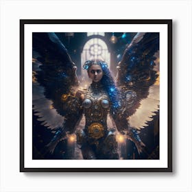 Steampunk Angel 2 Art Print