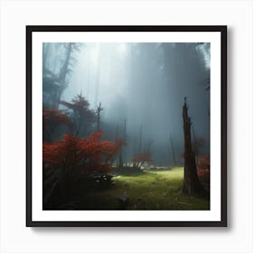 Dark Forest Art Print