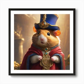 Hamster Traveler Art Print