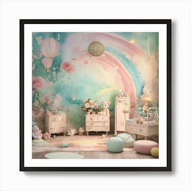 Shabby Chic Dreamy Mist Pastel Junk Journals Nurse (29) Art Print