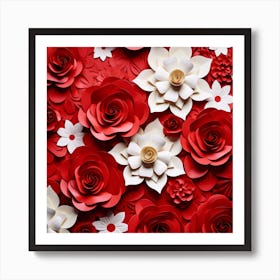 Paper Roses 2 Art Print