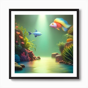 Fishes In The Sea Art Print