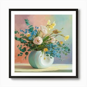 Flowers In A Vase 23 Art Print