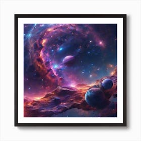 Space Wallpaper Art Print