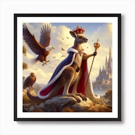 Kangaroo King 5 Art Print