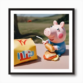 Happy Piggy 4 Art Print