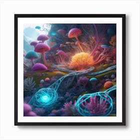 Mushroom Forest 2 Art Print