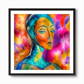 Abstract Of A Woman Art Print