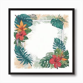 Tropical Frame 1 Art Print