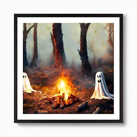 Ghosts By The Campfire Art Print